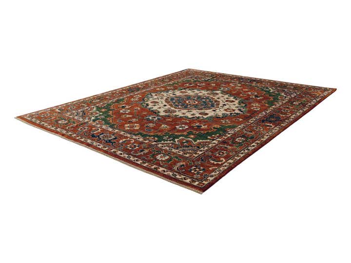 8' 2 x 10' Hand Knotted Heriz Rug