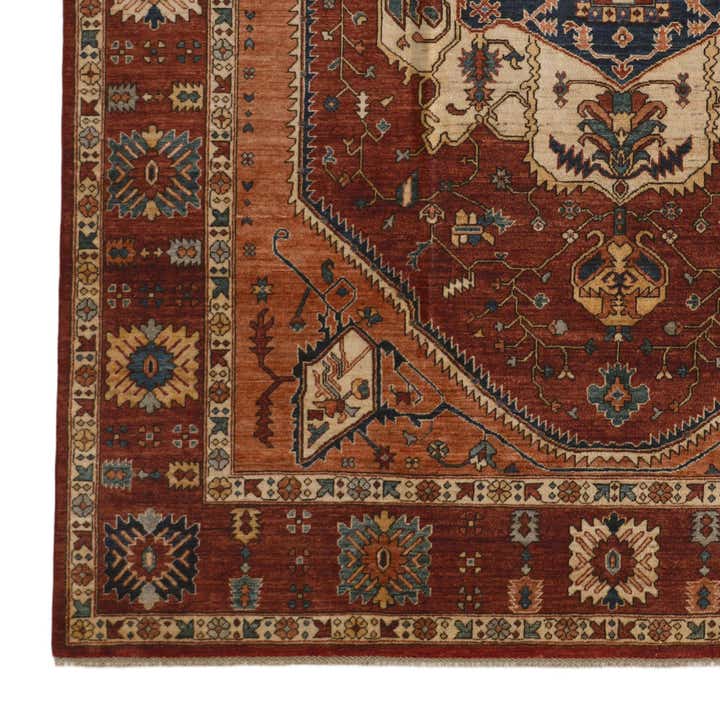 8' 4 x 9' 11 Hand Knotted Heriz Rug