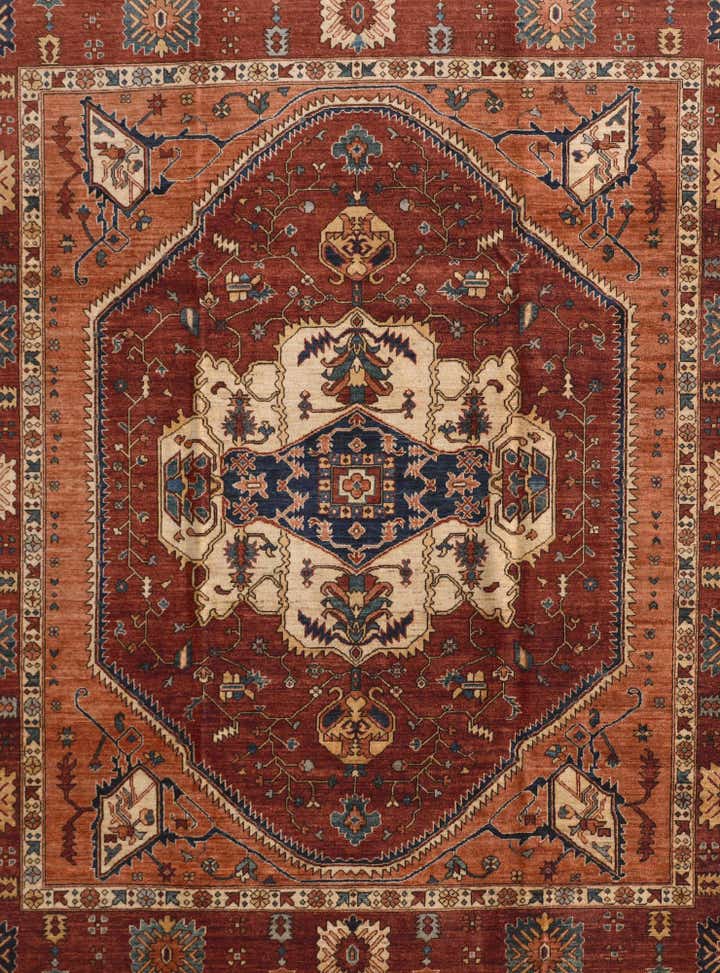 8' 4 x 9' 11 Hand Knotted Heriz Rug
