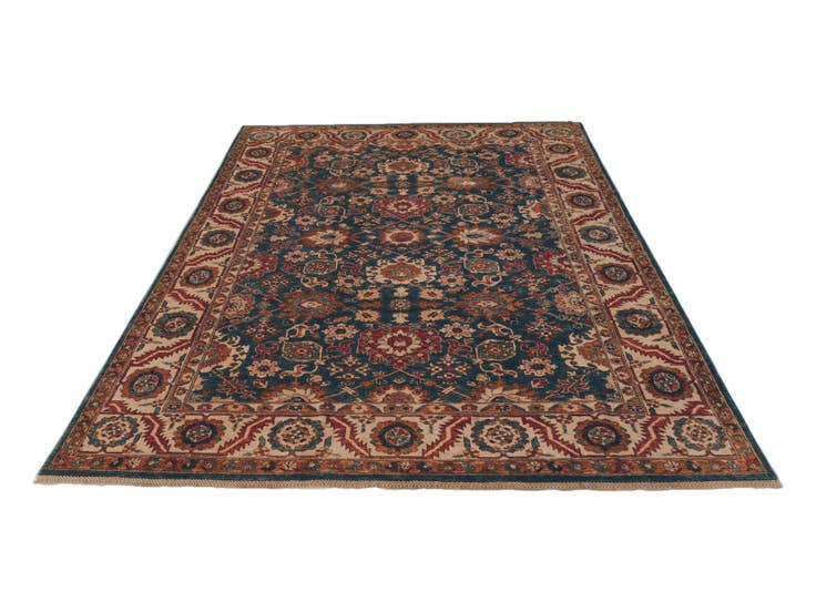 Detail image of 6' 7 x 10' Hand Knotted Heriz Rug