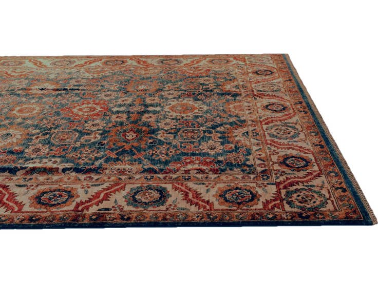 Detail image of 6' 7 x 10' Hand Knotted Heriz Rug