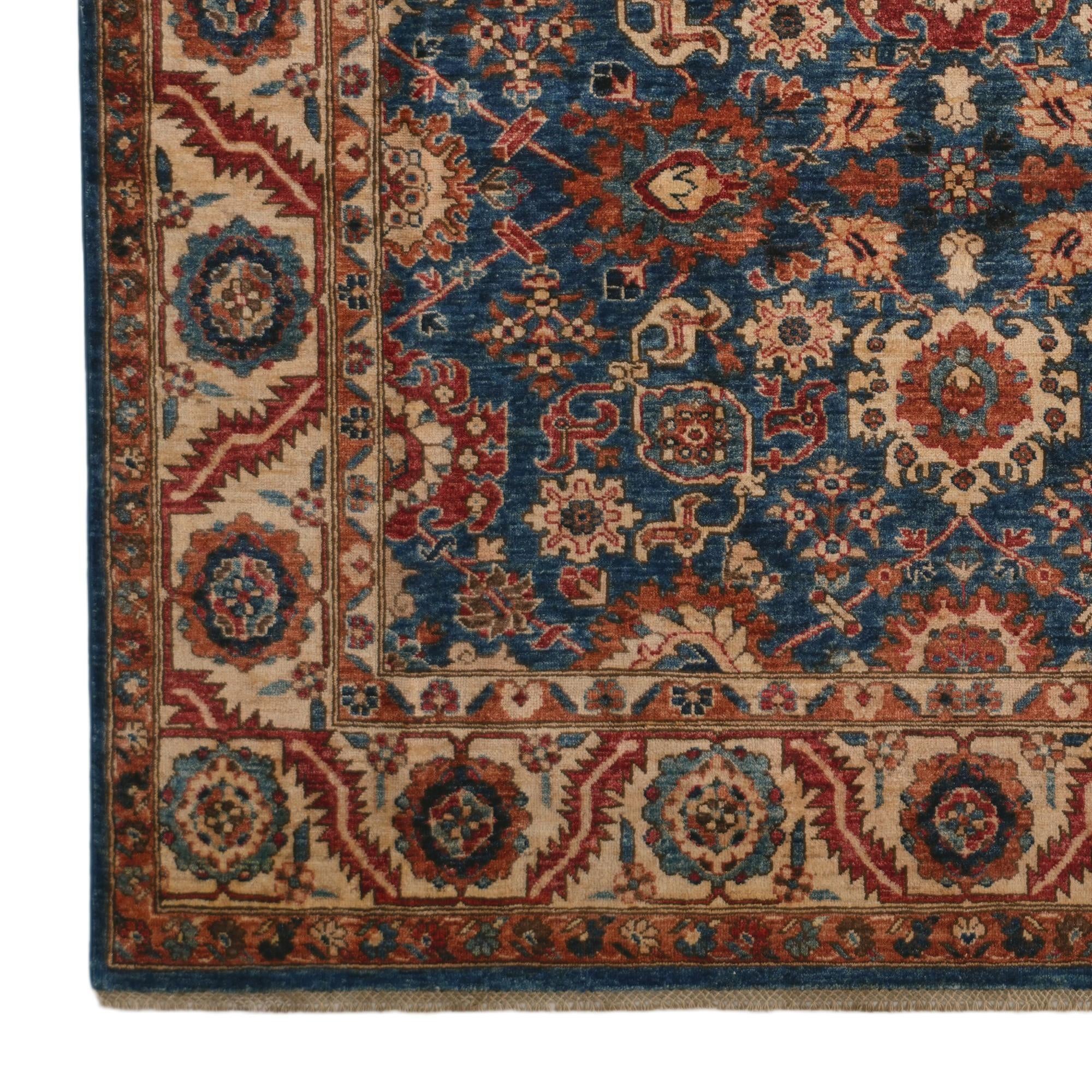 6' 7 x 10' Hand Knotted Heriz Rug
