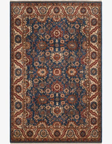 6' 7 x 10' Hand Knotted Heriz Rug
