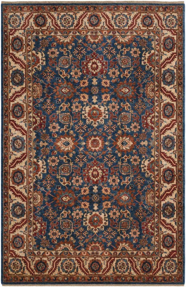 6' 7 x 10' Hand Knotted Heriz Rug
