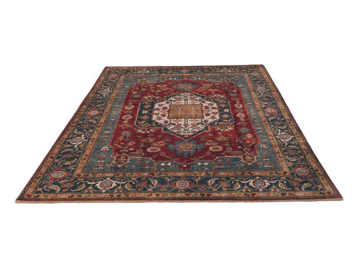 Detail image of 7' 10 x 10' 1 Hand Knotted Heriz Rug
