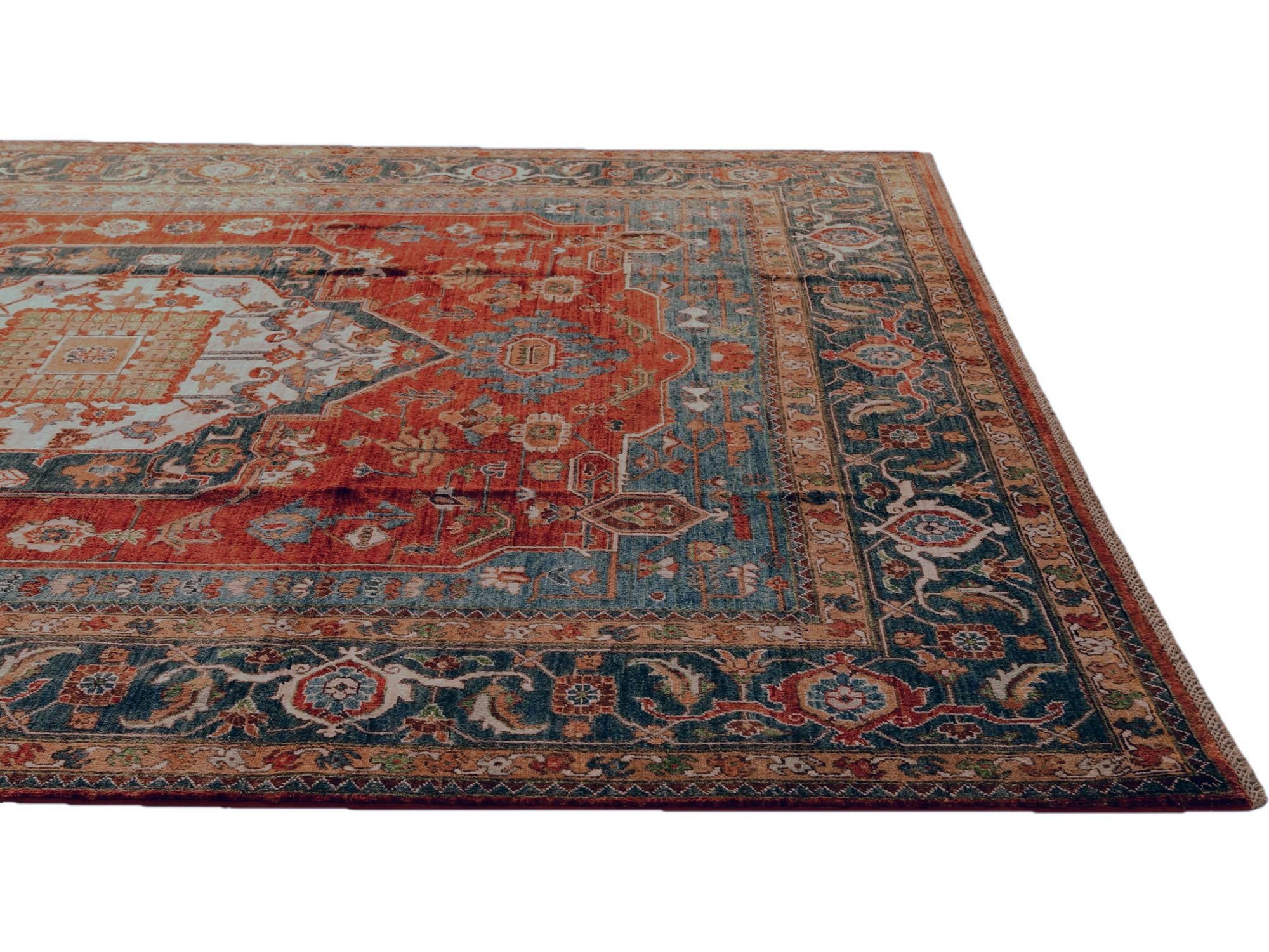 7' 10 x 10' 1 Hand Knotted Heriz Rug