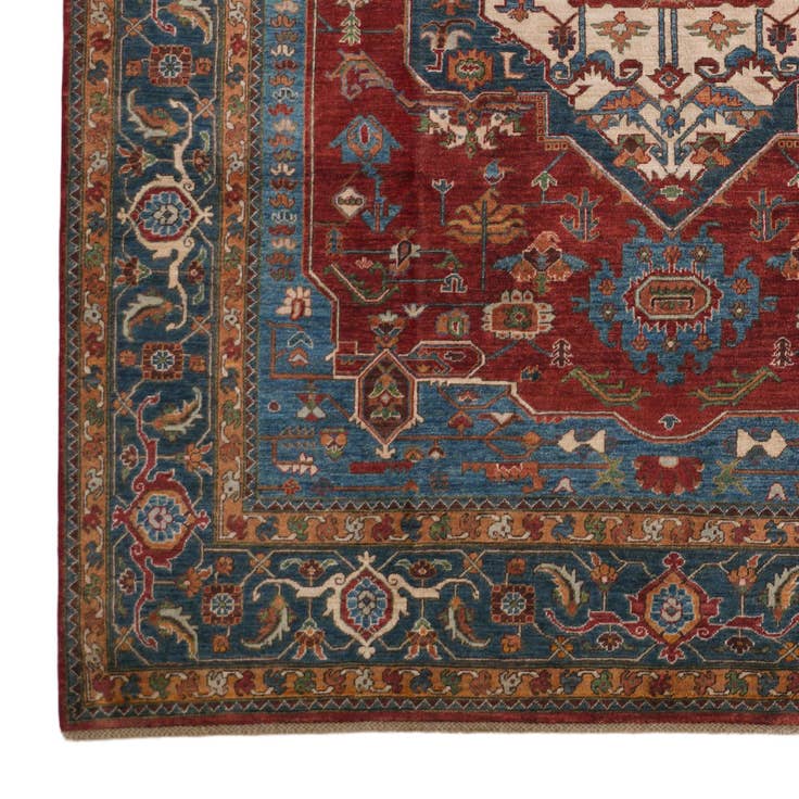 Detail image of 7' 10 x 10' 1 Hand Knotted Heriz Rug