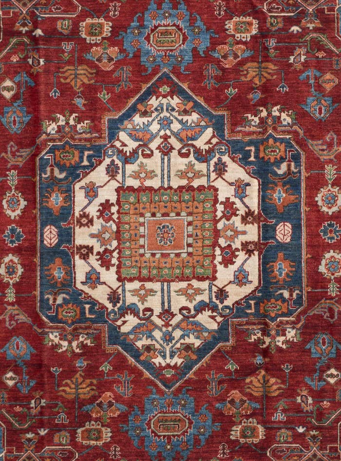 Detail image of 7' 10 x 10' 1 Hand Knotted Heriz Rug