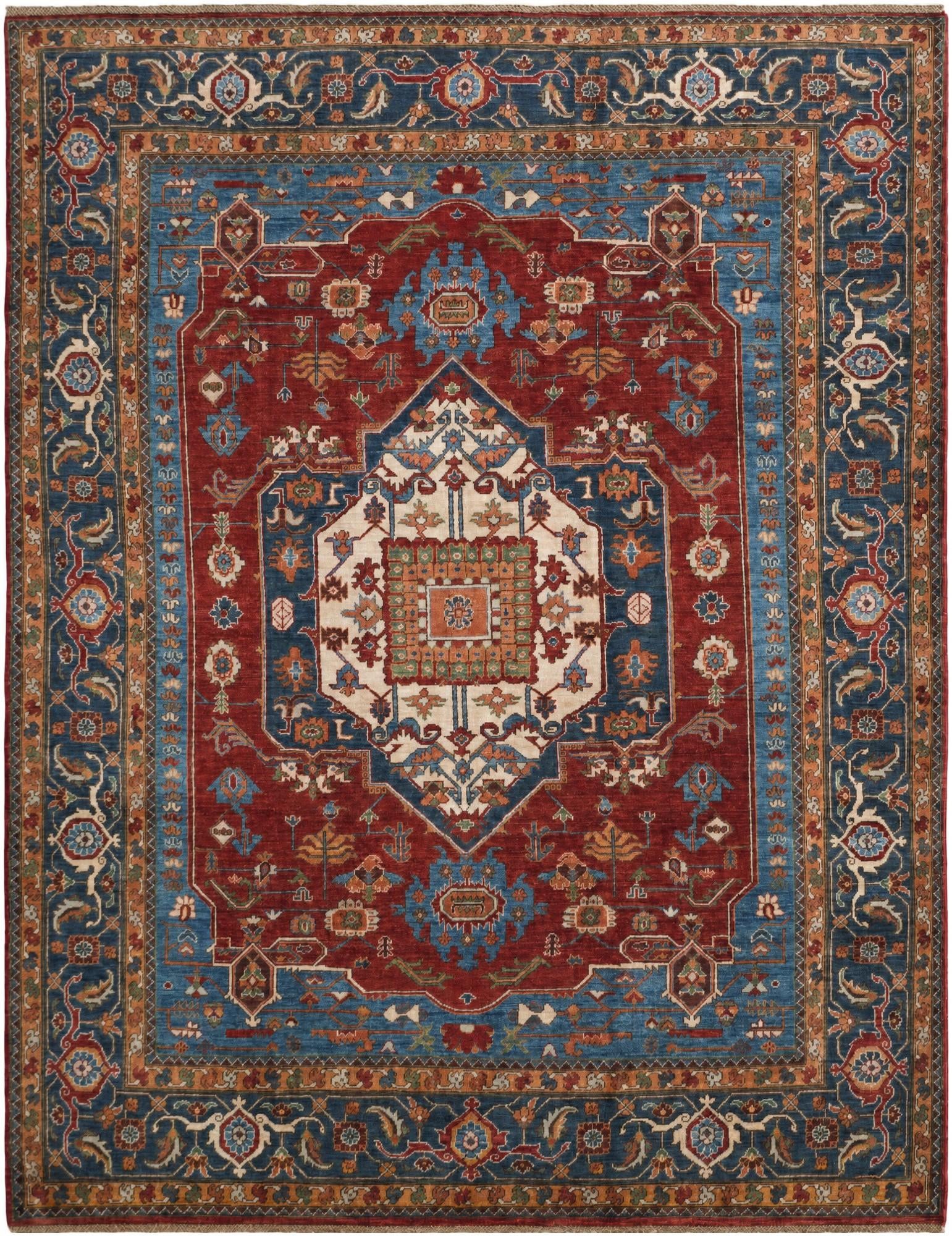 7' 10 x 10' 1 Hand Knotted Heriz Rug