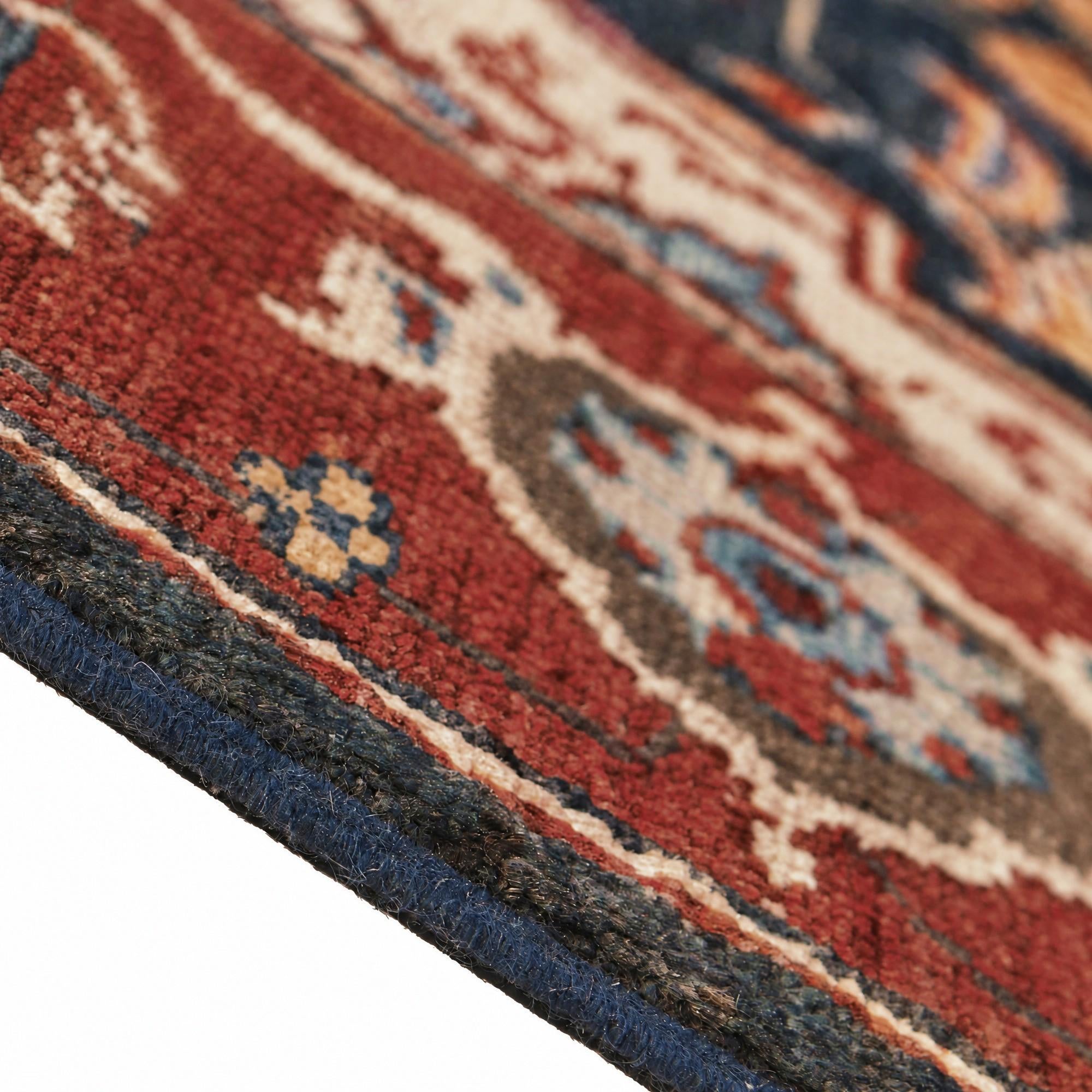 120cm x 175cm Hand Knotted Heriz Rug