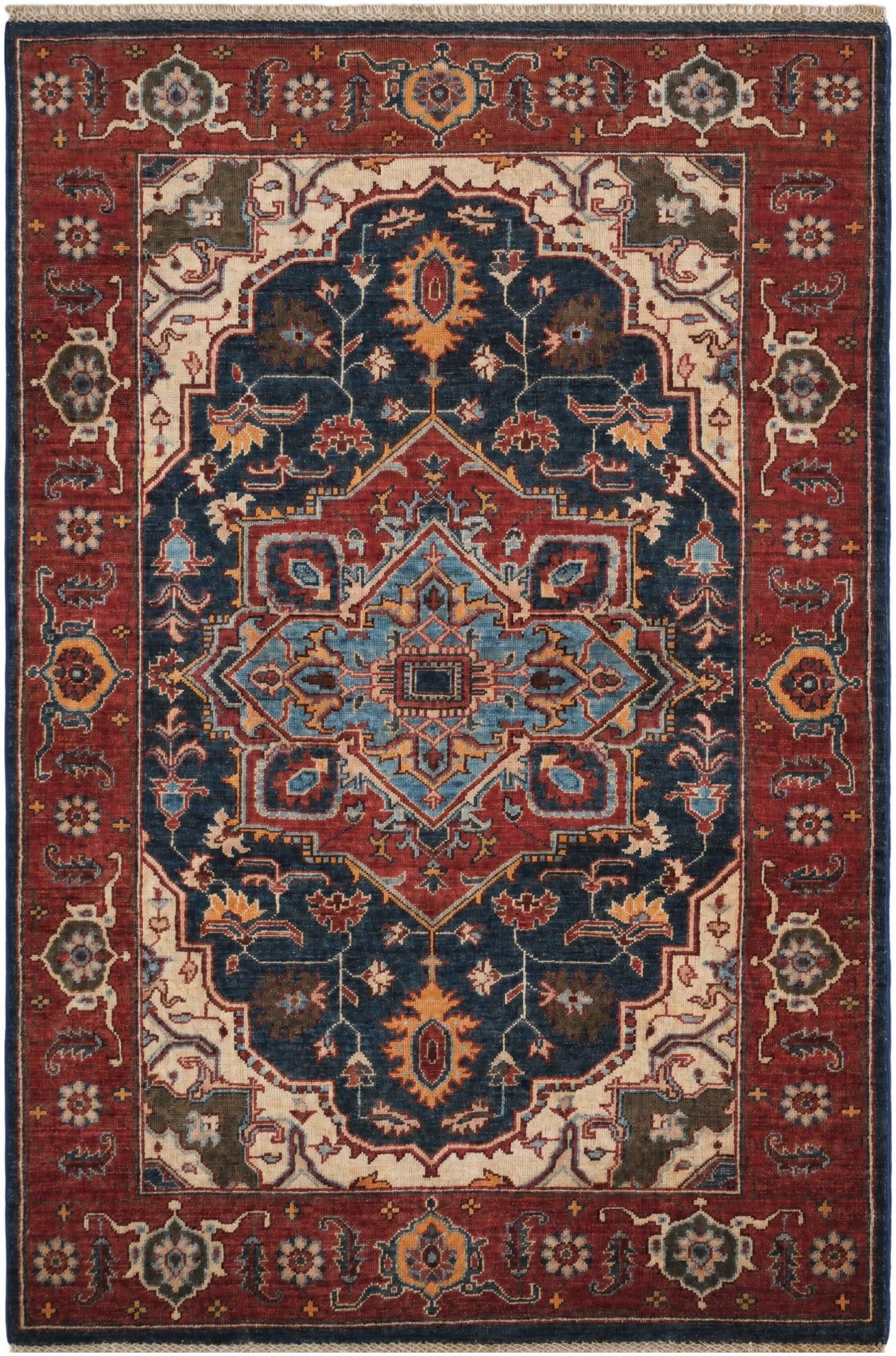 3' 10 x 5' 9 Hand Knotted Heriz Rug