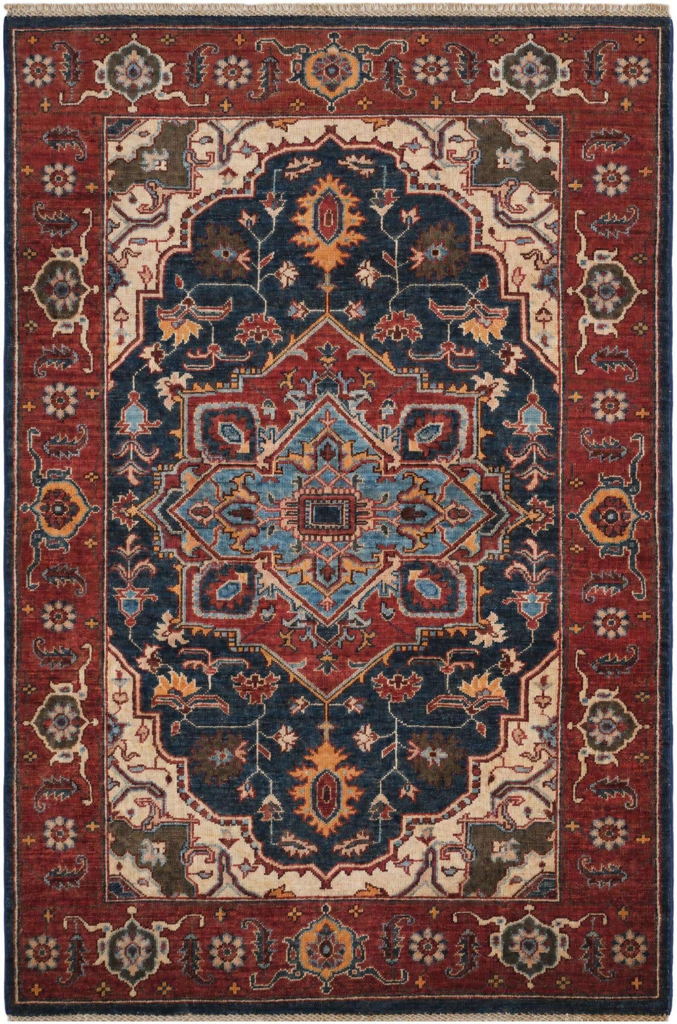 3' 10 x 5' 9 Hand Knotted Heriz Rug