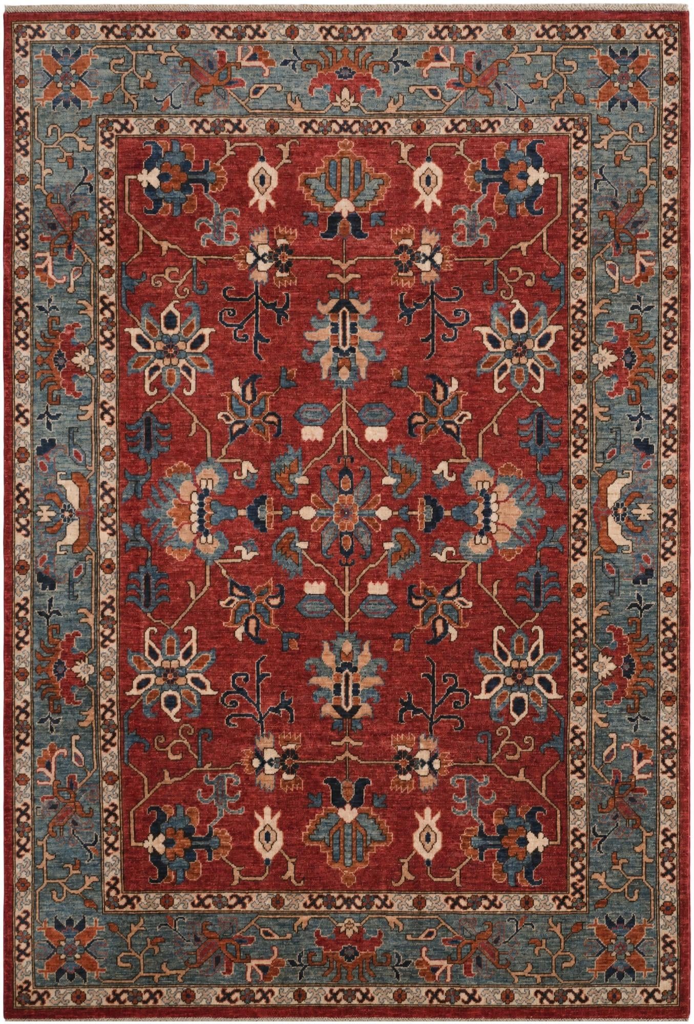 6' 9 x 9' 9 Hand Knotted Heriz Rug
