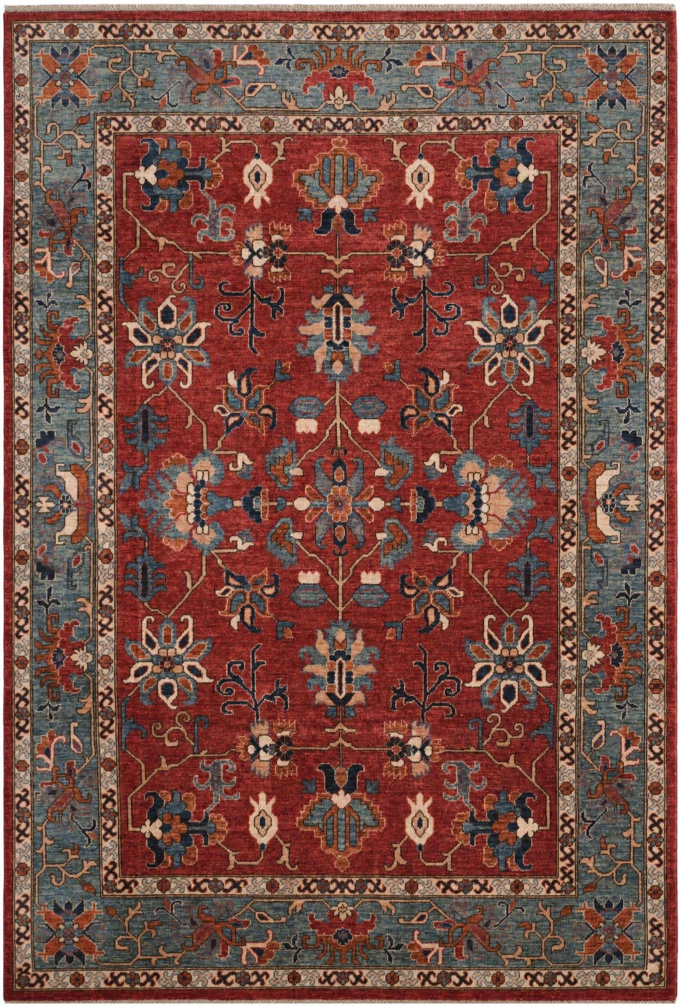6' 9 x 9' 9 Hand Knotted Heriz Rug