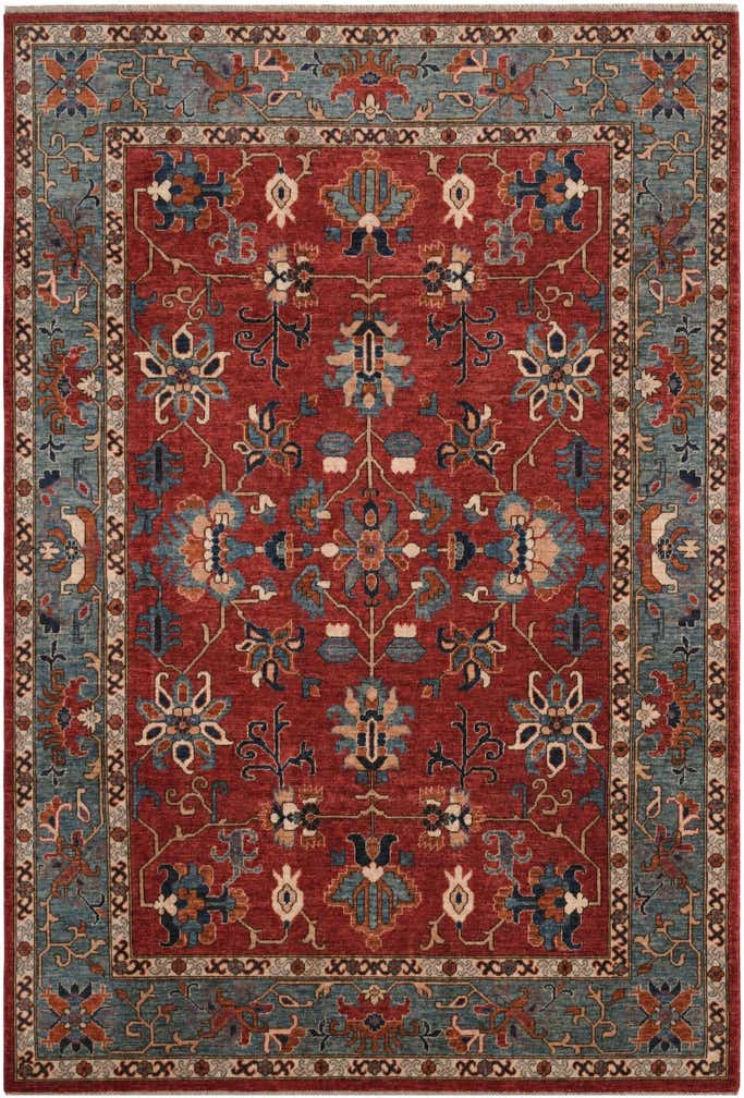 6' 9 x 9' 9 Hand Knotted Heriz Rug