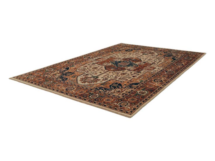 Detail image of 6' 9 x 9' 11 Hand Knotted Heriz Rug