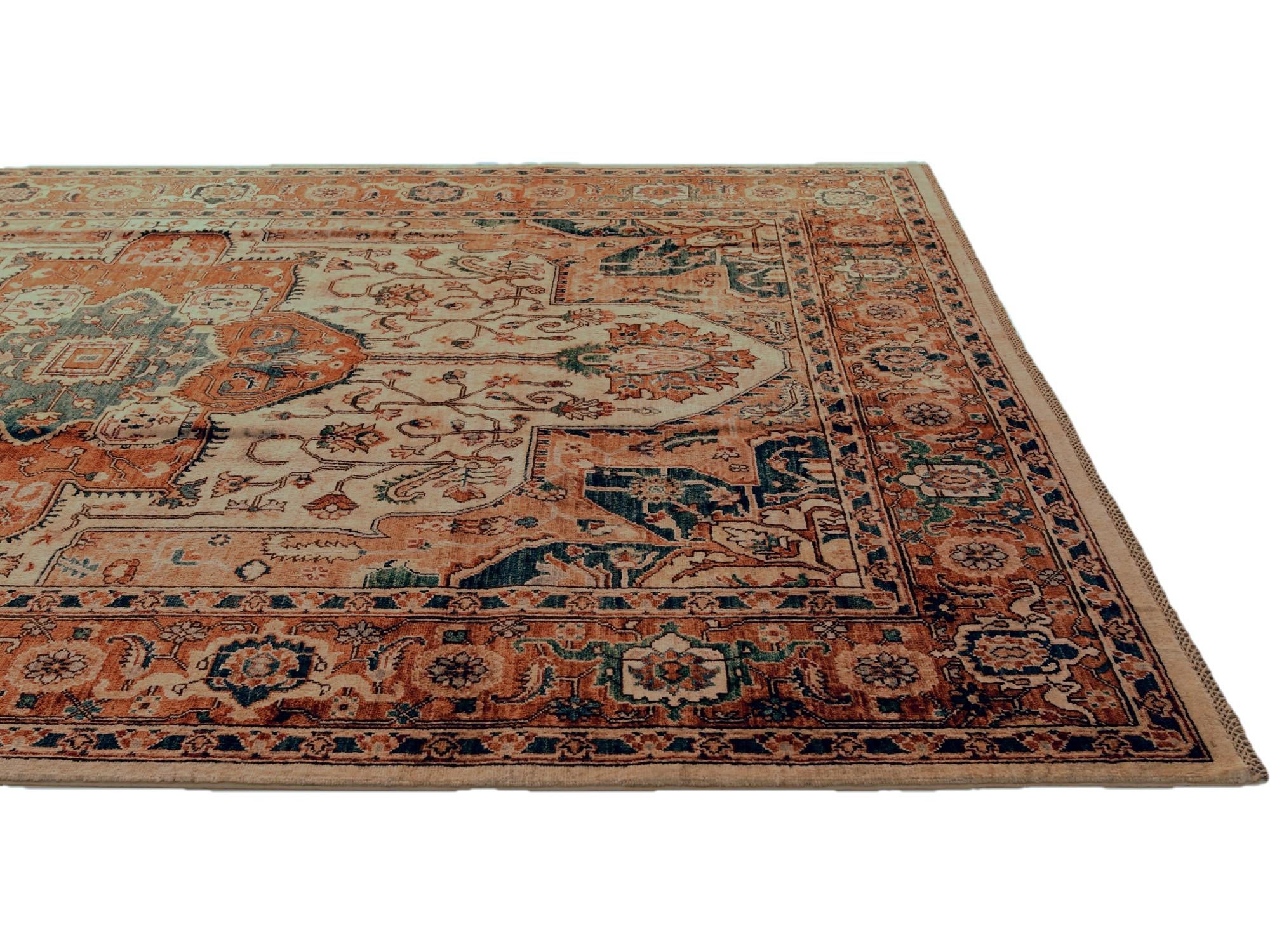 6' 9 x 9' 11 Hand Knotted Heriz Rug