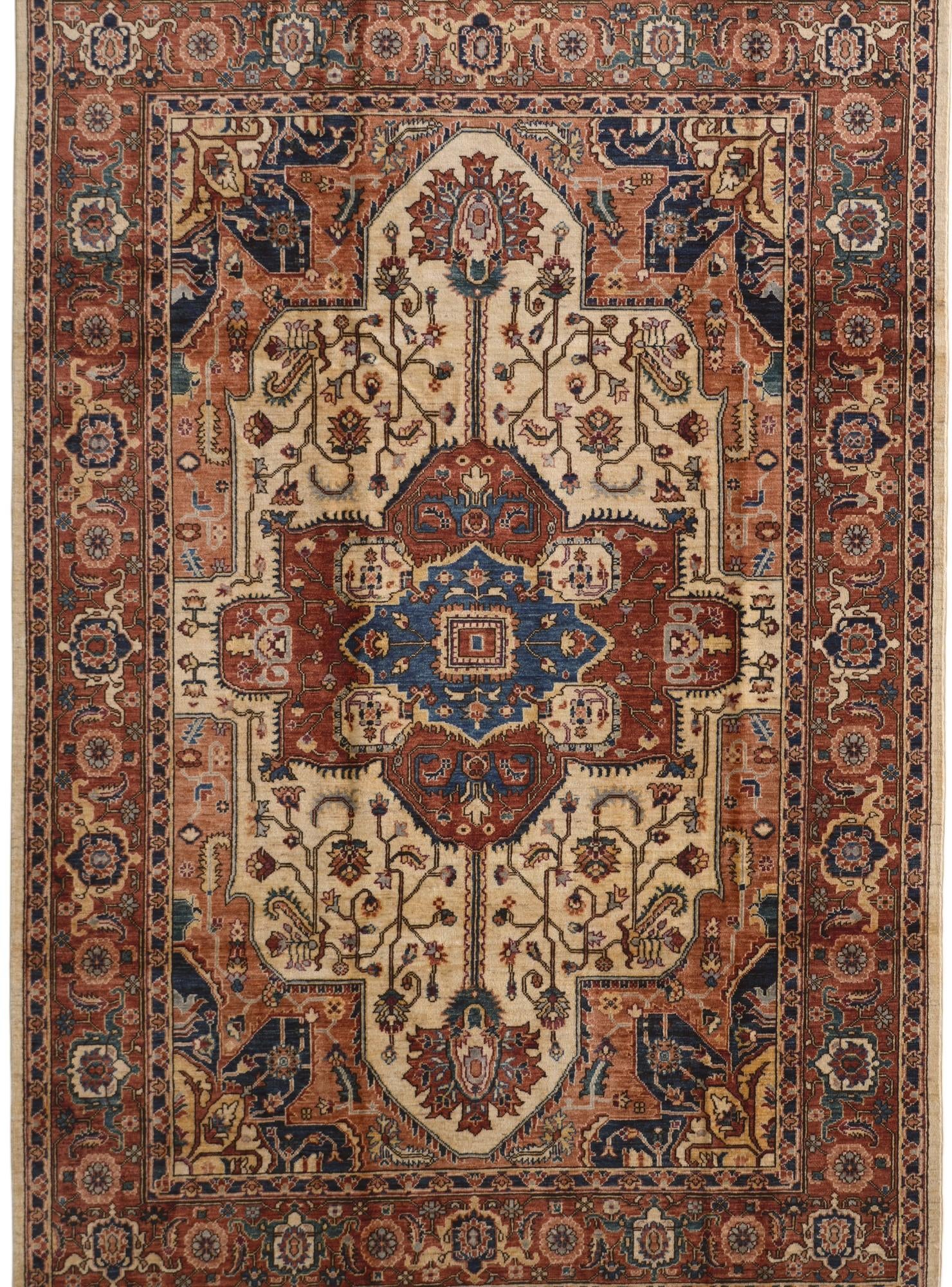 6' 9 x 9' 11 Hand Knotted Heriz Rug
