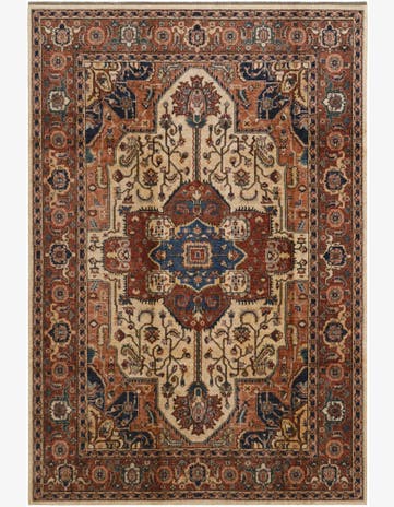 6' 9 x 9' 11 Hand Knotted Heriz Rug
