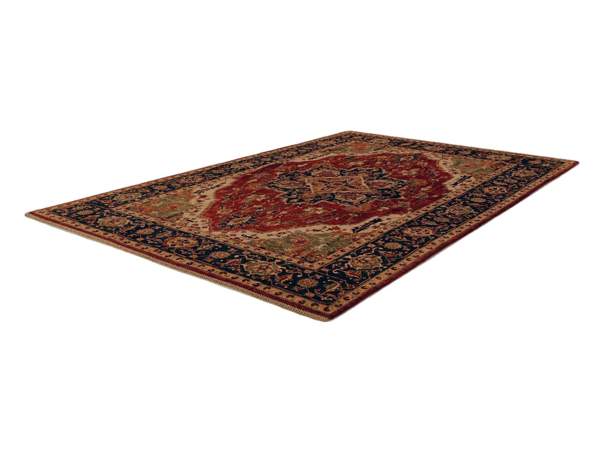 6' 6 x 9' 7 Hand Knotted Heriz Rug