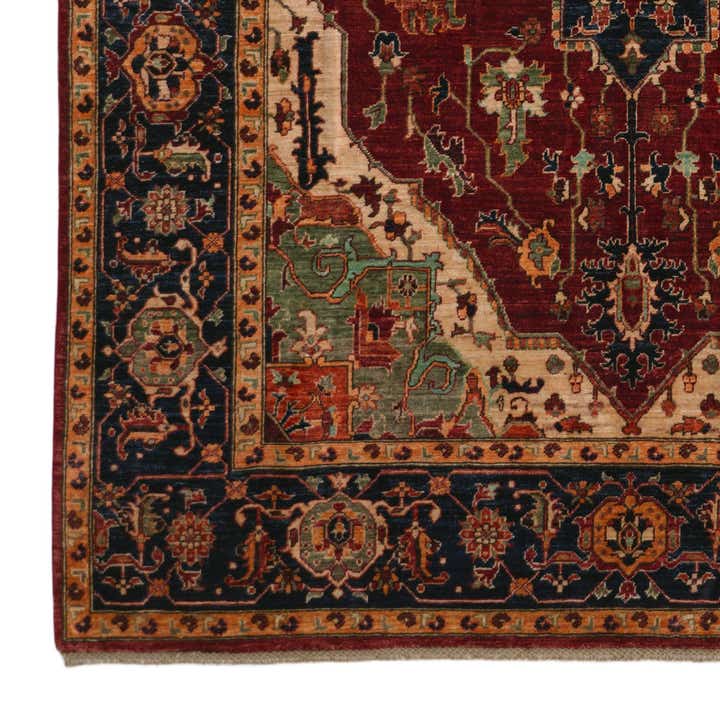 6' 6 x 9' 7 Hand Knotted Heriz Rug