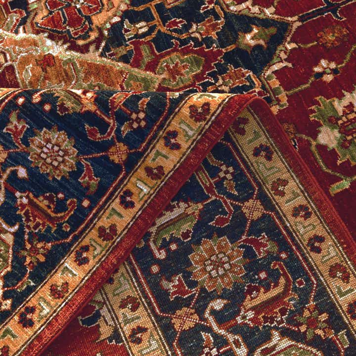 6' 6 x 9' 7 Hand Knotted Heriz Rug