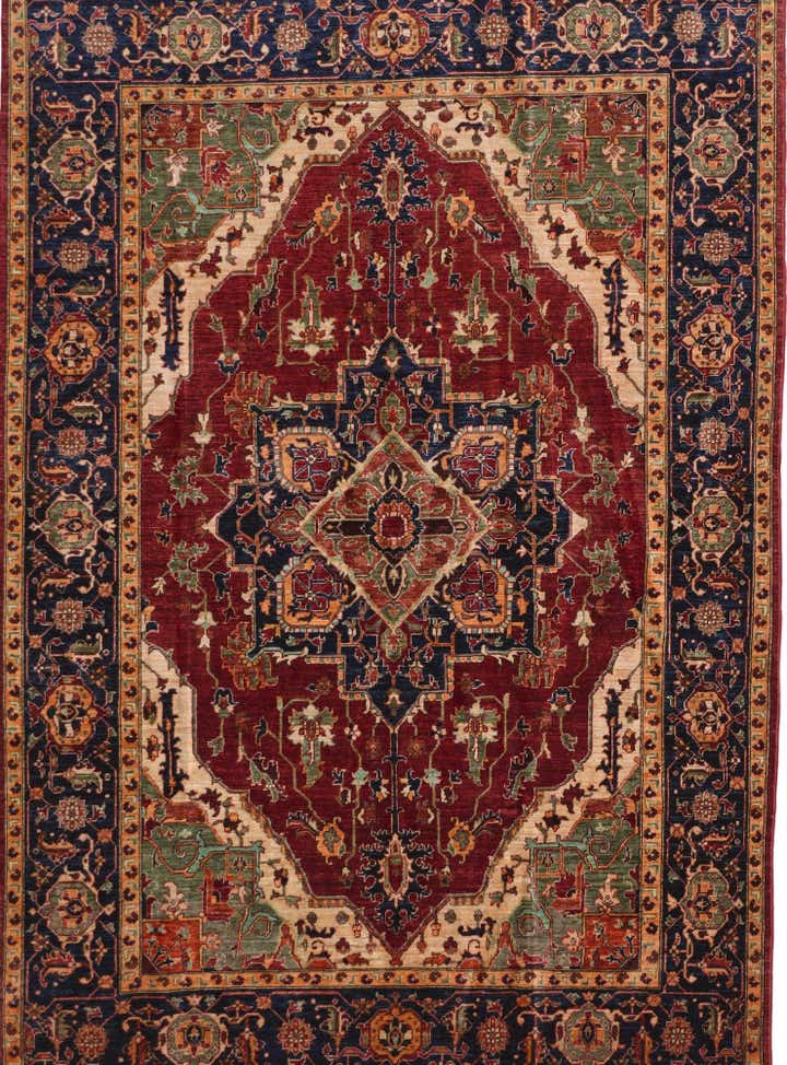 6' 6 x 9' 7 Hand Knotted Heriz Rug