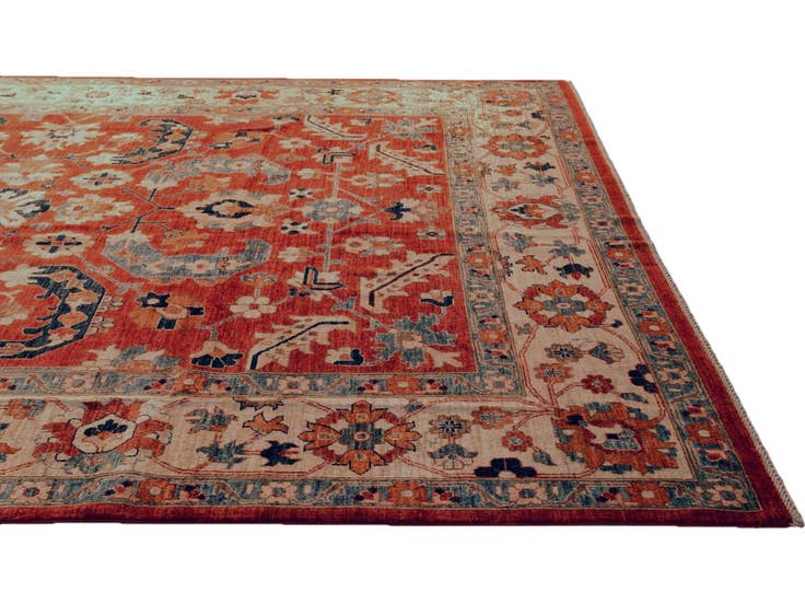 Detail image of 9' x 12' 2 Hand Knotted Heriz Rug