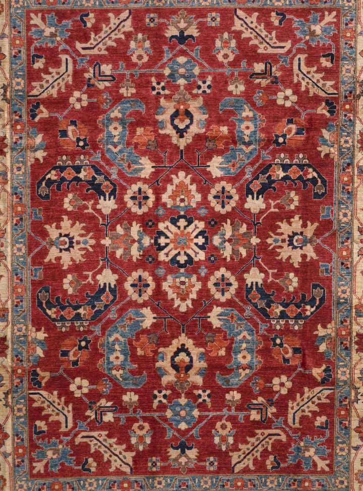 9' x 12' 2 Hand Knotted Heriz Rug