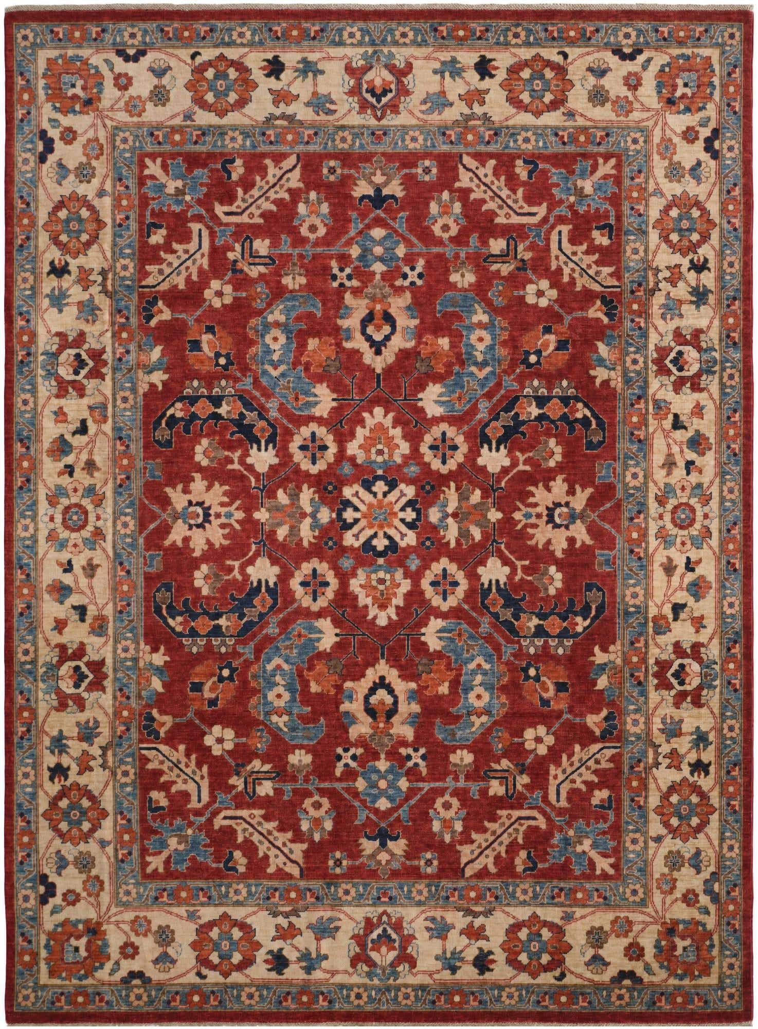9' x 12' 2 Hand Knotted Heriz Rug