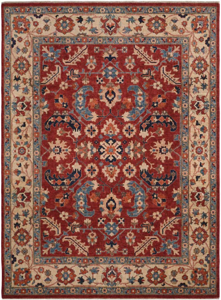 9' x 12' 2 Hand Knotted Heriz Rug
