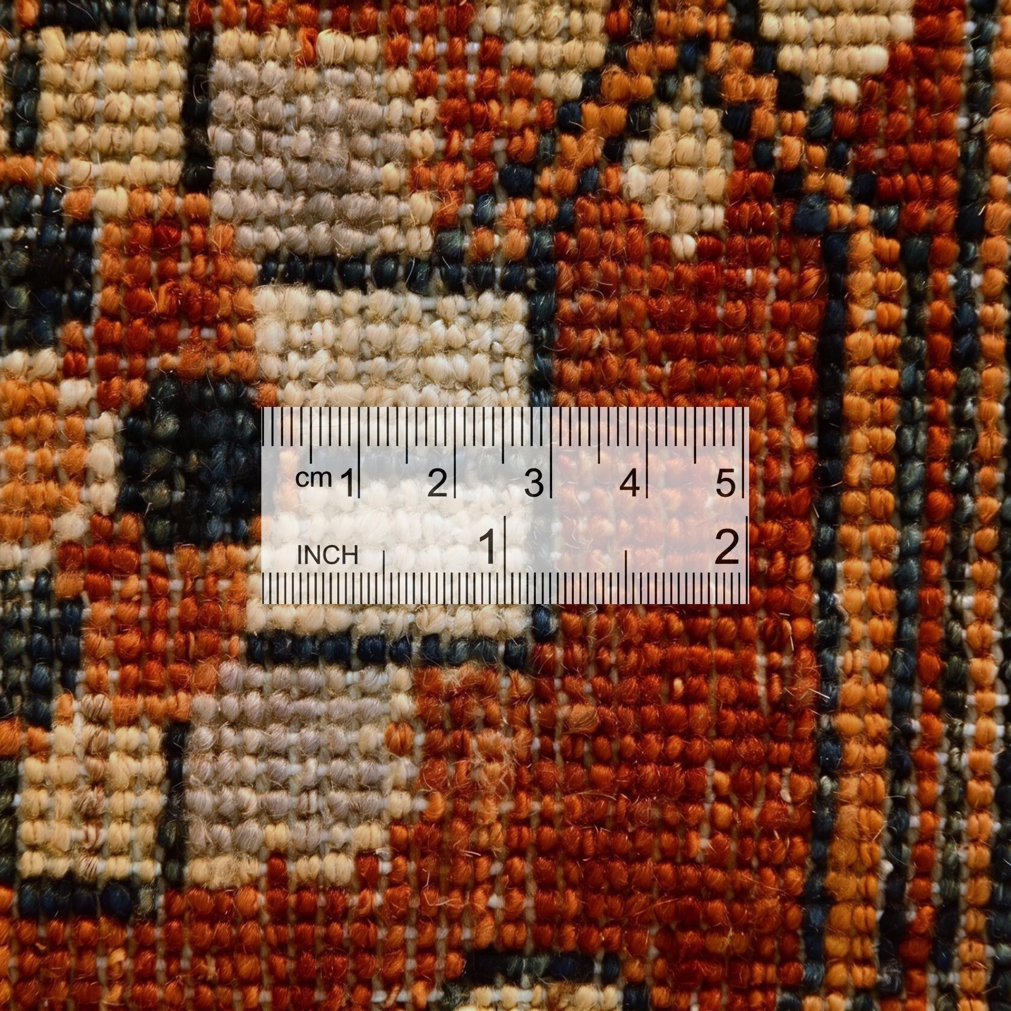 6' 11 x 9' 9 Hand Knotted Heriz Rug