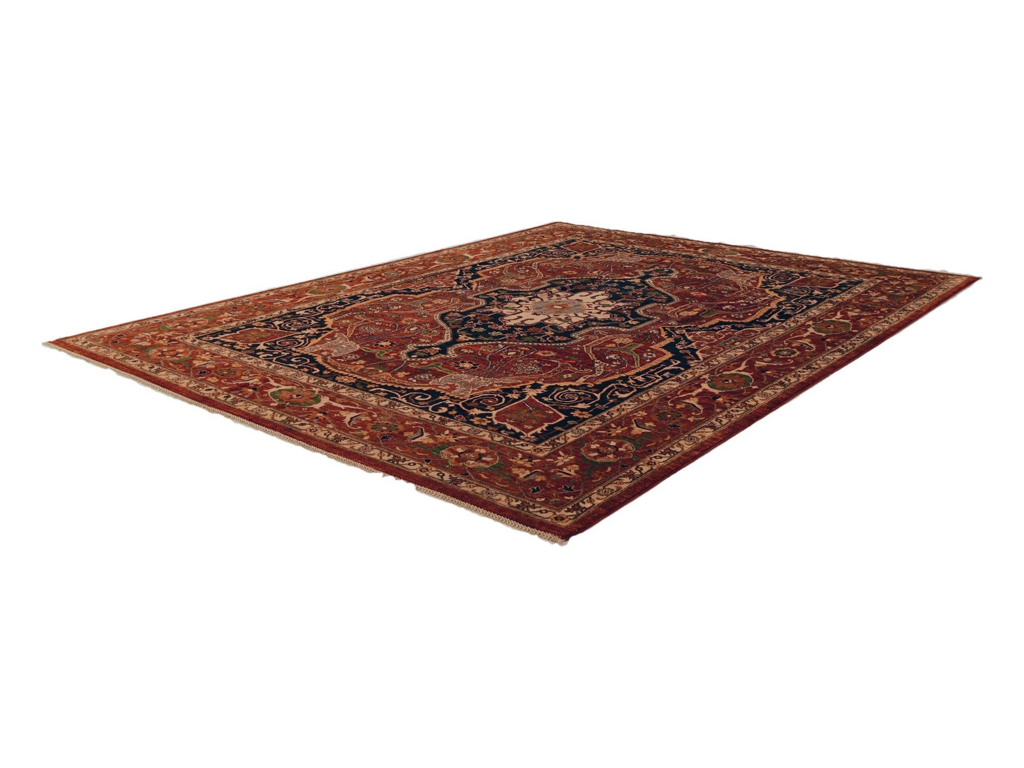 9' 3 x 11' 11 Hand Knotted Heriz Rug