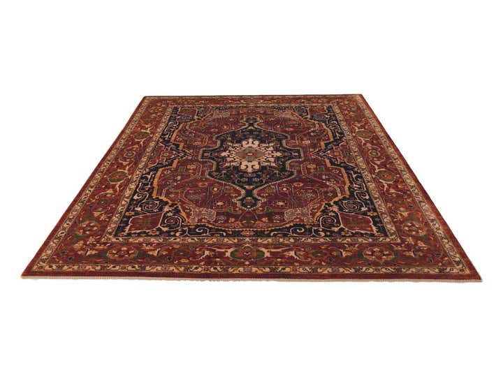 9' 3 x 11' 11 Hand Knotted Heriz Rug