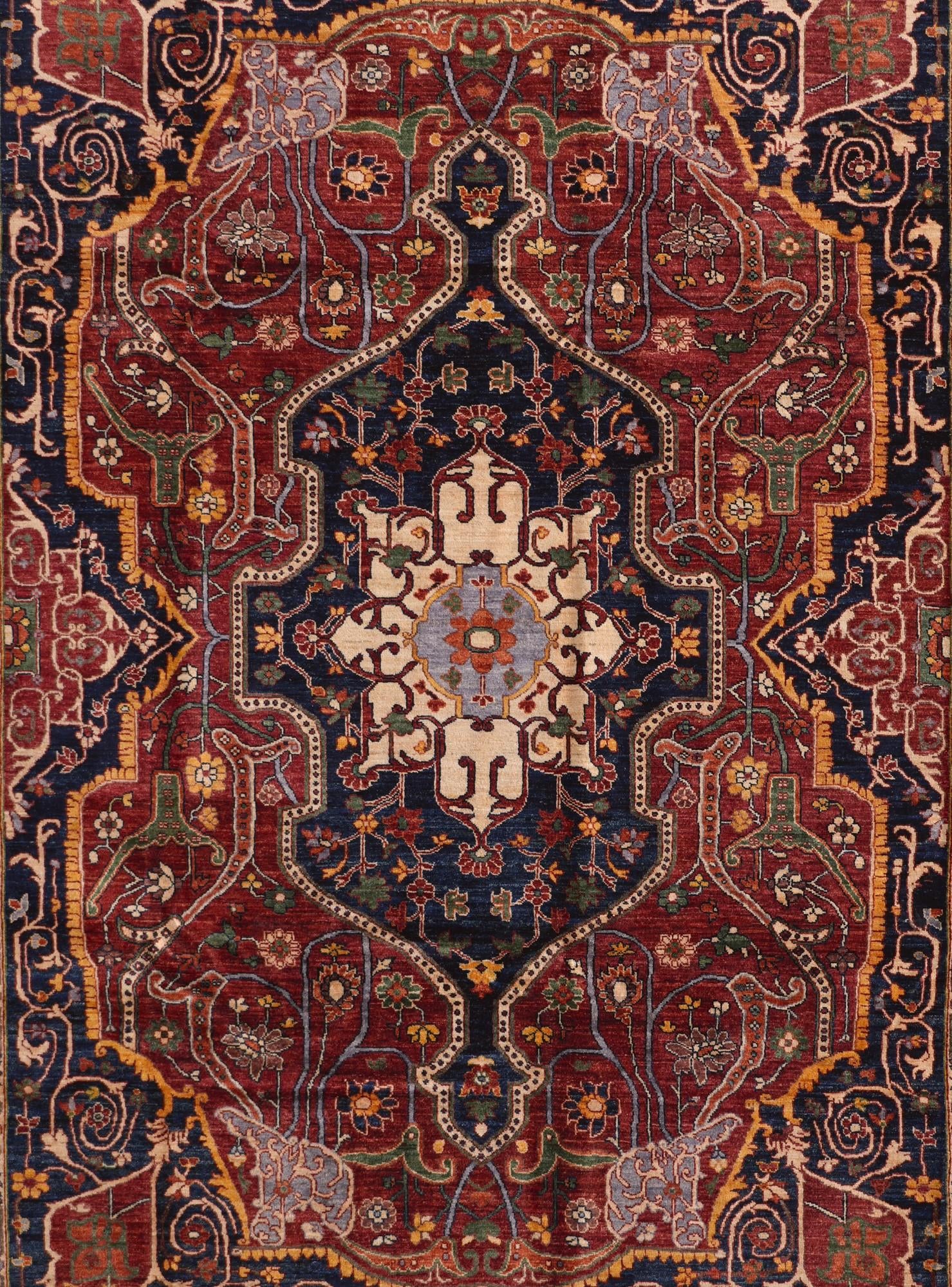 9' 3 x 11' 11 Hand Knotted Heriz Rug