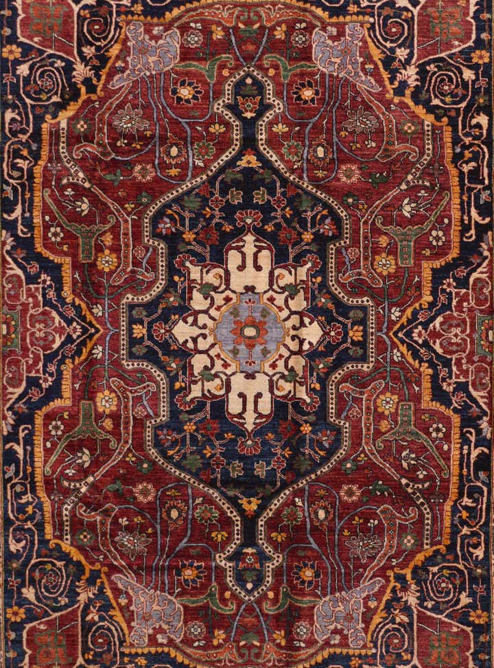 9' 3 x 11' 11 Hand Knotted Heriz Rug