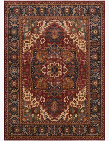 10' x 13' 8 Hand Knotted Heriz Rug
