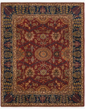 8' 2 x 10' Hand Knotted Heriz Rug