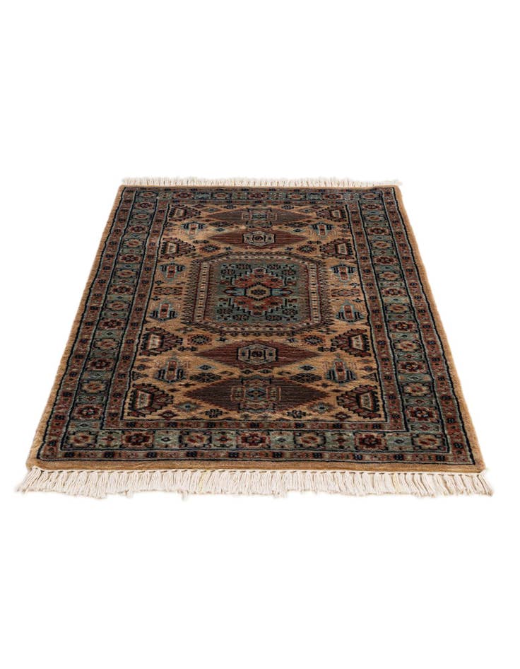 Detail image of 2' 7 x 4' 6  Hand Knotted Karachi Wool Rug