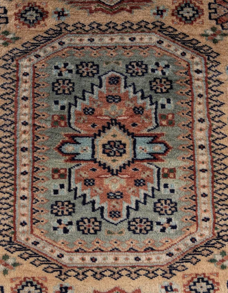 Detail image of 2' 7 x 4' 6  Hand Knotted Karachi Wool Rug