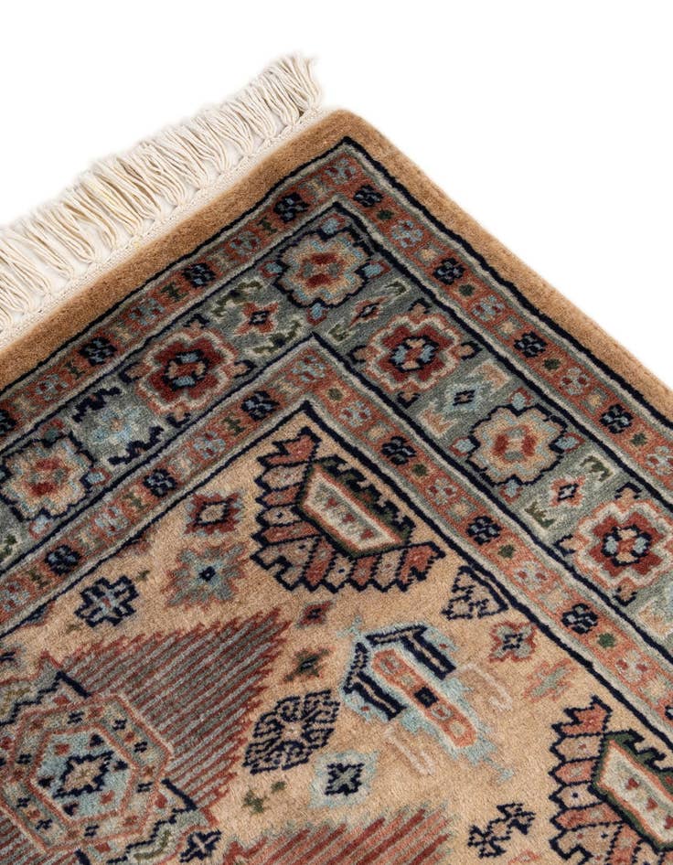 Detail image of 2' 7 x 4' 6  Hand Knotted Karachi Wool Rug