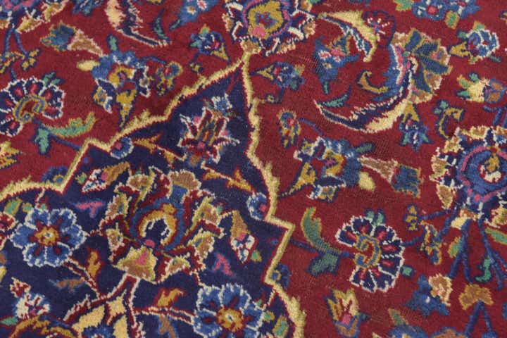 10' x 13' 5 Hand Knotted Kashan Persian Wool Rug