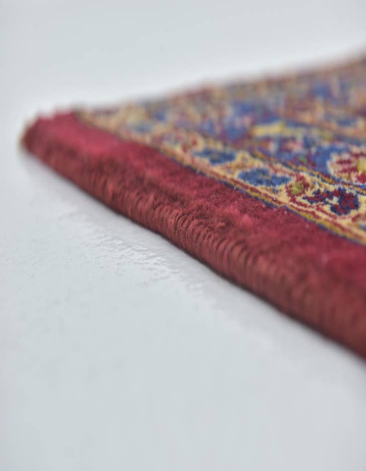 Detail image of 10' x 13' 5 Hand Knotted Kashan Persian Wool Rug