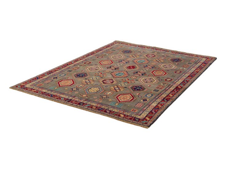 Detail image of 5' 8 x 7' 7 Hand Knotted Kazak Rug