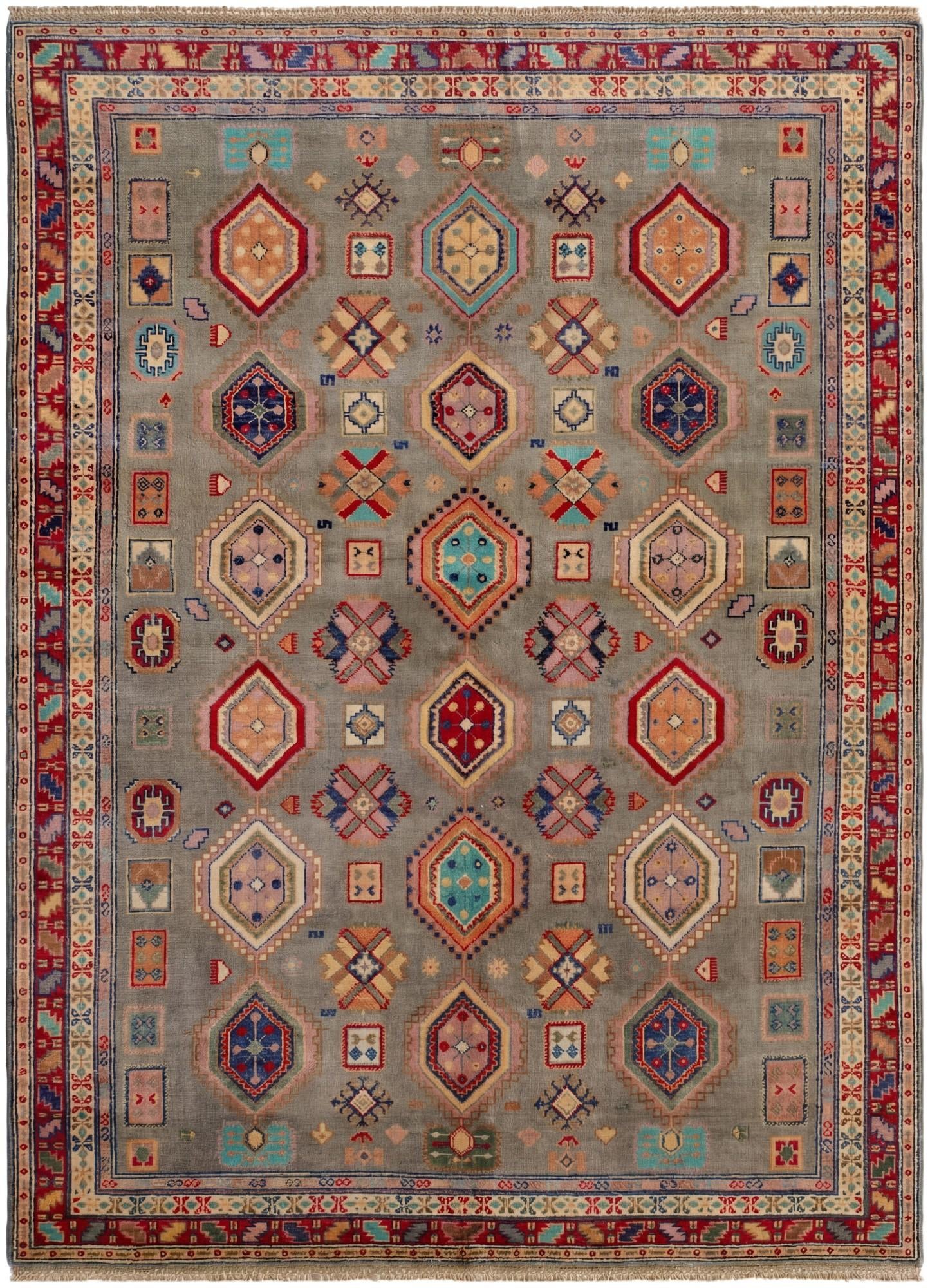 5' 8 x 7' 7 Hand Knotted Kazak Rug