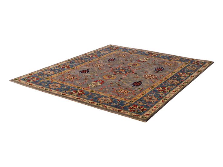 Detail image of 8' 1 x 9' 9 Hand Knotted Kazak Rug