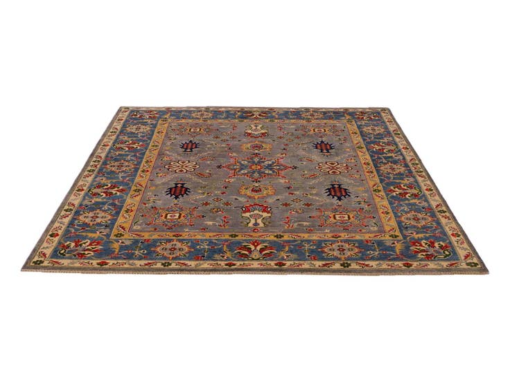 Detail image of 8' 1 x 9' 9 Hand Knotted Kazak Rug