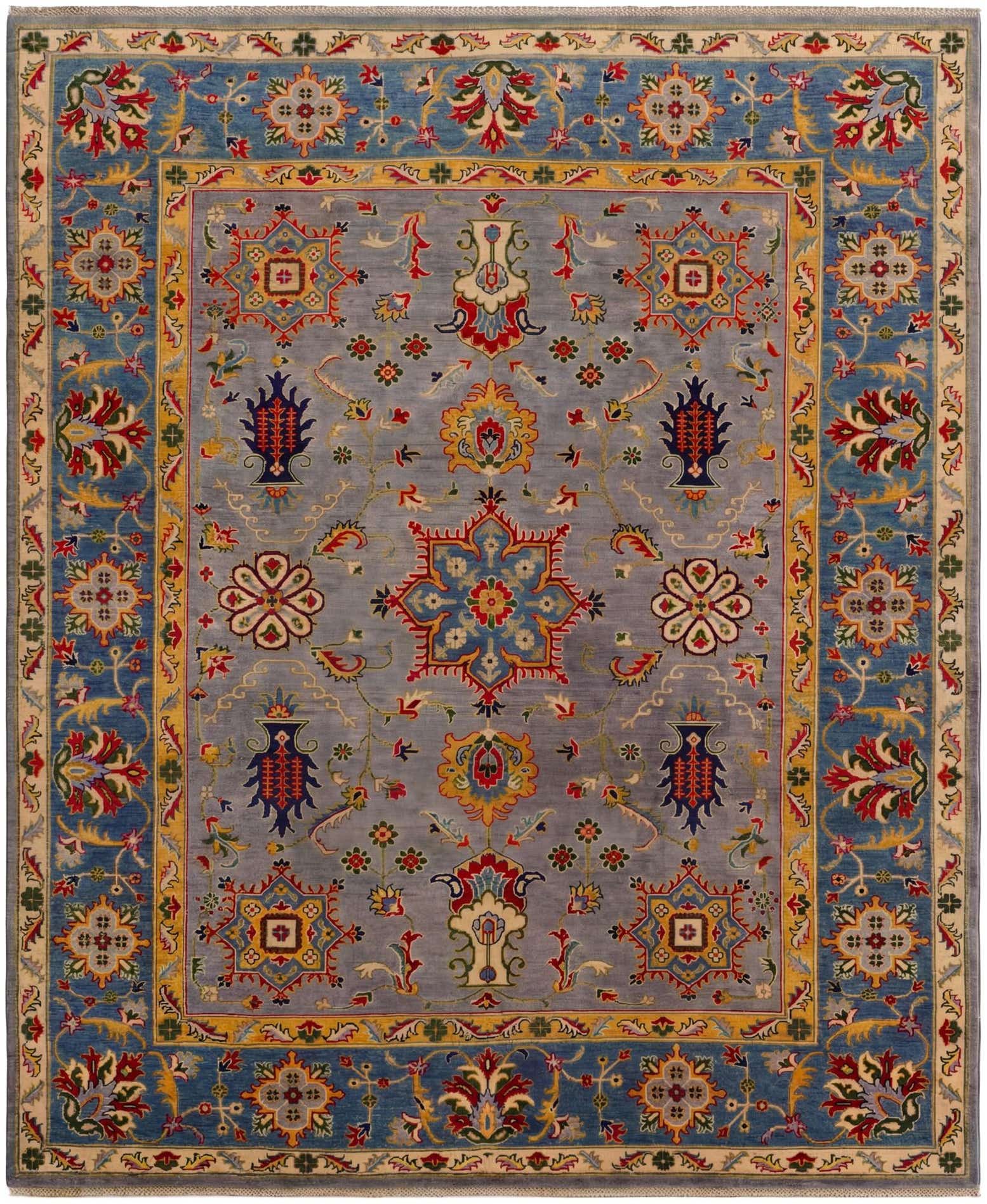 8' 1 x 9' 9 Hand Knotted Kazak Rug