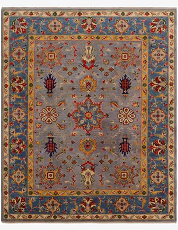 8' 1 x 9' 9 Hand Knotted Kazak Rug