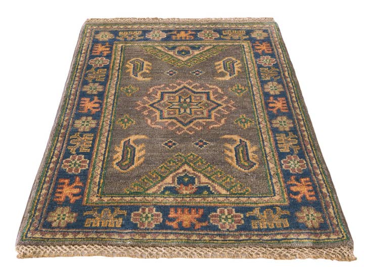Detail image of 2' x 2' 10 Hand Knotted Kazak Rug